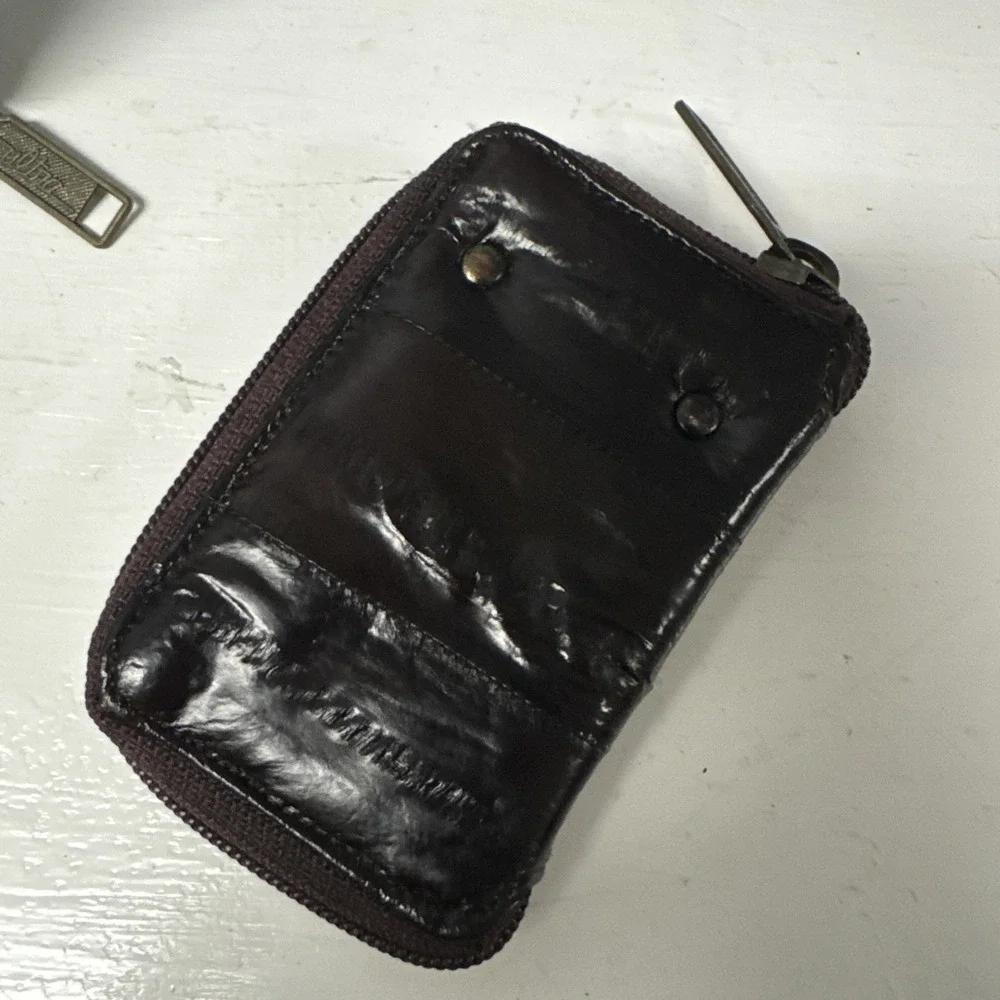 2 Vtg ULTRA Genuine EEL Skin Keychain Holder Wallet‎ NEW Old Stock Made In Korea